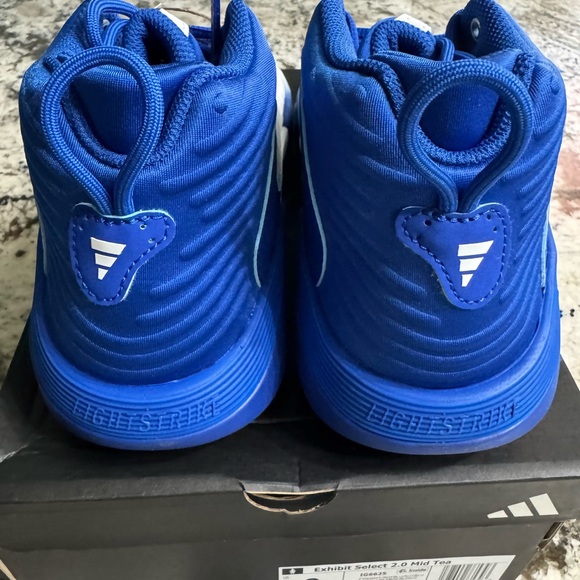 adidas Blue and White Athletic Shoes - Picture 3 of 8